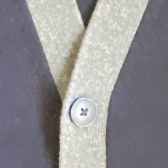 J Crew Mens Dk Blue Cotton Button Up V-Neck Classic Casual Cardigan Sz- M - Picture 4 of 15